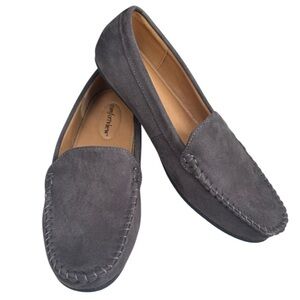 Comfortview Slip On Flats The Milena Driving Loafers Slate Gray Wide Size 9 W